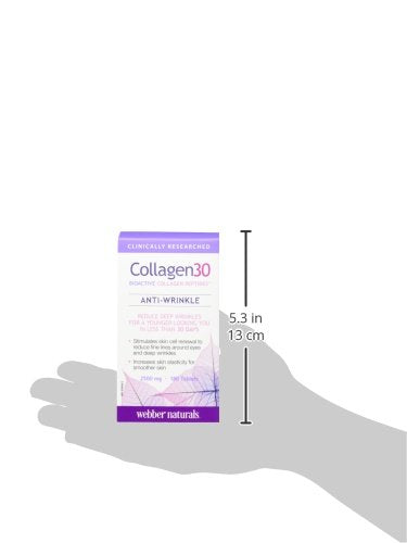 Webber Naturals Collagen30 Bioactive Collagen Peptides 2500 mg 180 Tablets