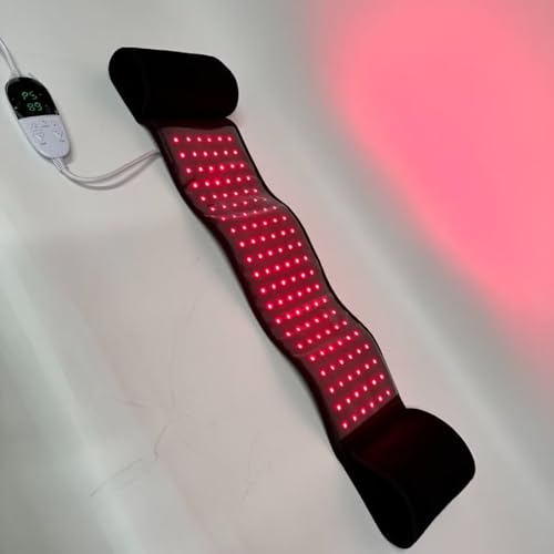 Red Light Therapy Belt, 2 in 1 LED Red & Infrared Light Therapy Flexible Wearable Pad for Body Back