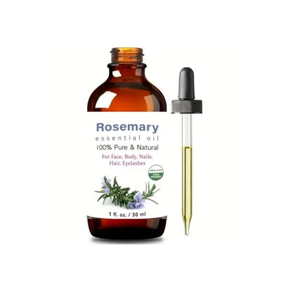 Rosemary Oil Organic Essential Natural Rosemary Oil for Hair, Pure Rosemary Essential Oil for Diffuser, 30ml