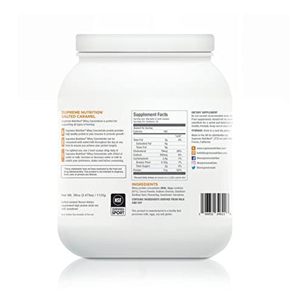Supreme Nutrition Whey Protein Concentrate - 1.12kg - 28 Servings - Lean Muscle