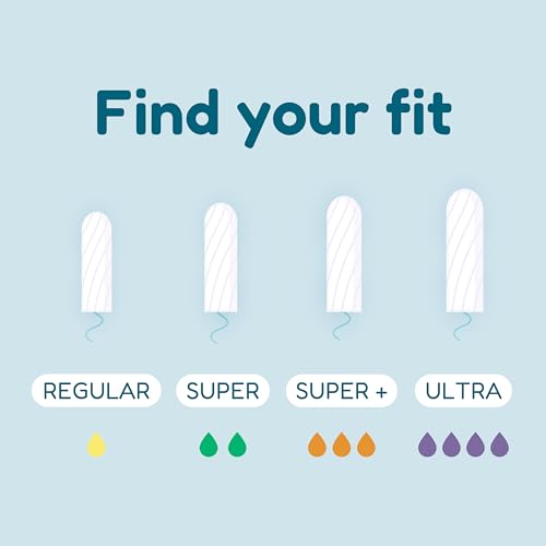o.b. Tampons Multipack - Non-Applicator Tampon, Unscented - Regular/Super/Super Plus Tampons, 40ct