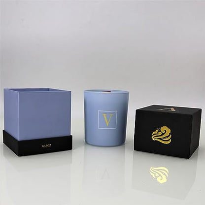 Vantage Venue - Premium Quality Wooden Wick Scented Candles - Aromatherapy Soy Wax Candle