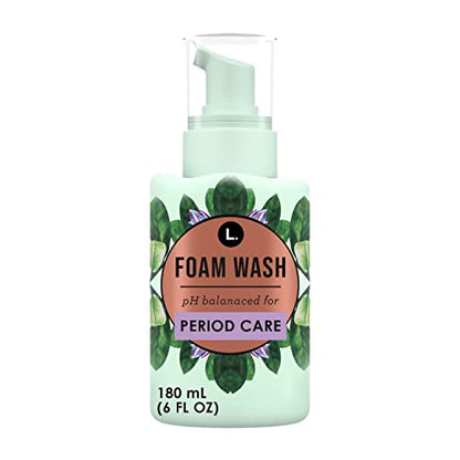 L. Fragrance Free Period Care Foaming Wash, pH Balanced, Free from Fragrances, Sulfates