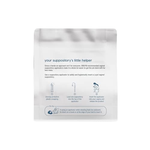 Loyal The Helper Vaginal Suppository Applicators - Efficient - Compact - Comfortable - Fits Most Brands, Pills