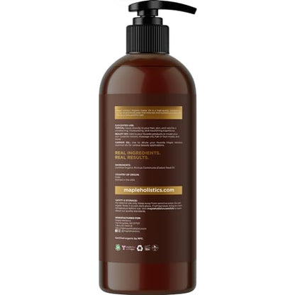 Hexane Free Organic Castor Oil - USDA Organic Castor Oil for Body Detox Hair Growth & Skin Care