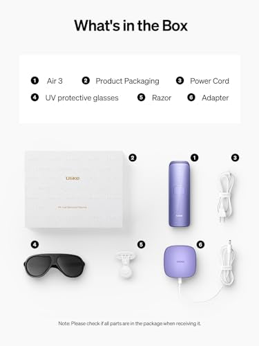 Ulike Laser Hair Removal for Women and Men, Air 3 IPL Hair Removal with Sapphire Ice-Cooling System