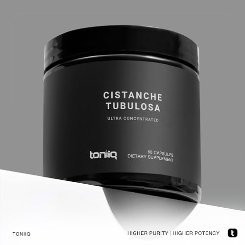 Toniiq Cistanche Tubulosa - (4000mg) Pure Cistanche Supplement for Men - 10x Highly