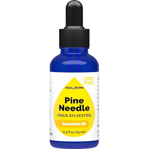 Pine Needle Essential Oil 15 ml - 0.5 oz - Pure & Natural - with Pipette Dropper