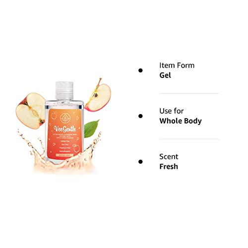 VeeFresh - VeeGentle Feminine Wash pH Balance for Women Wash with Apple Cider Vinegar