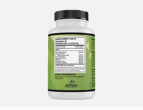Beastmode Labs GDA1 Glucose Disposal Agent, Contains Berberine