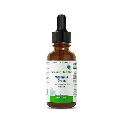 Seeking Health Vitamin A Drops, 1507 mcg of Liquid Vitamin A for Immune System and Prenatal Health