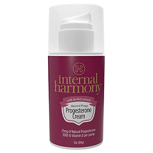 Internal Harmony Progesterone Cream, Contains Natural USP Bioidentical Progesterone