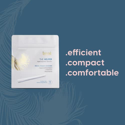 Loyal The Helper Vaginal Suppository Applicators - Efficient - Compact - Comfortable - Fits Most Brands, Pills