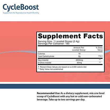 Fairhaven Health Vegan Myo-Inositol and D-Chiro Inositol Powder - 40:1 Ratio - Hormone