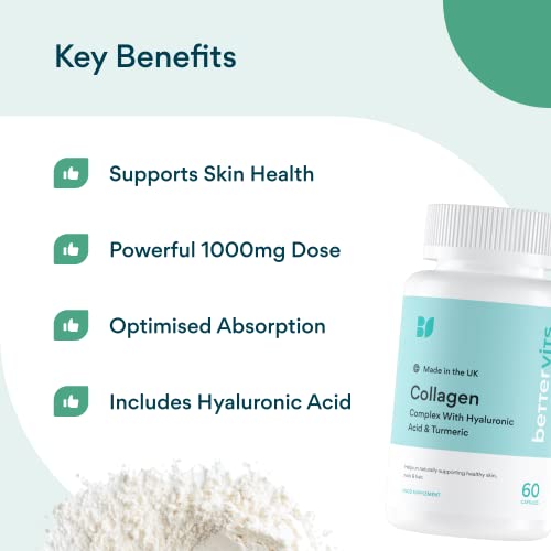 Bettervits Collagen Complex - 1000mg Hydrolyzed Capsules