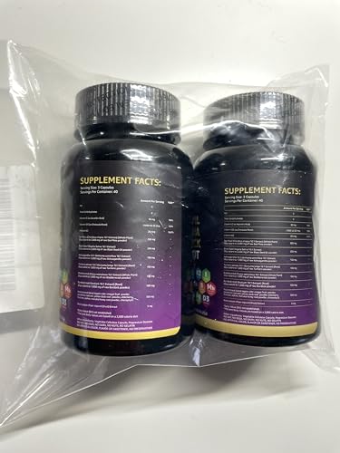 LetaGreen Irish Sea Moss Capsules - 120 Wildcrafted Sea Moss Pills with Black Seed Oil