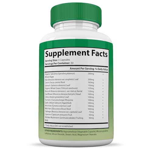 (Set of 2) Vital Fruits and Veggies Supplement Red & Green Superfoods Whole Food