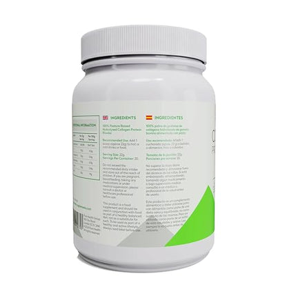 Pure Health Unflavored Collagen Powder Supplement 454g - 20g of Protein Per Serving