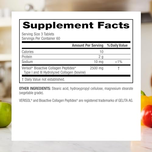 Webber Naturals Collagen30 Bioactive Collagen Peptides 2500 mg 180 Tablets