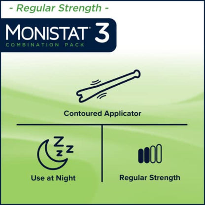 Monistat 3-Day Yeast Infection Treatment - Ovules + Itch Cream