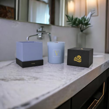 Vantage Venue - Premium Quality Wooden Wick Scented Candles - Aromatherapy Soy Wax Candle