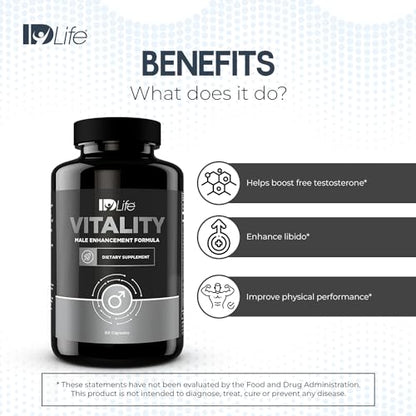 IDLife - Vitality - Energy Support Supplement - Enhance Physical, Improve Blood Flow