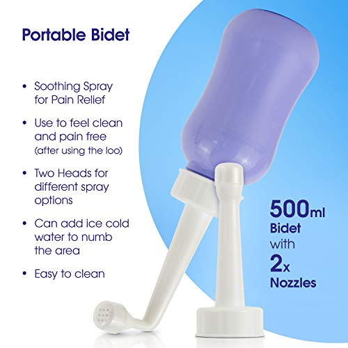 Medcosa Female Ice Pack and Perineal Bottle Set - Reusable Perineal Cold Packs & Portable Bidet Spray BottleMedcosa Female Ice Pack and Perineal Bottle Set - Reusable Perineal Cold Packs & Portable Bidet Spray Bottle