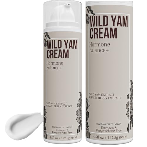 WILD YAM CREAM for Hormone Balance For Women 4.5 oz 115 serv - Barbara O'neill Recomended Potency