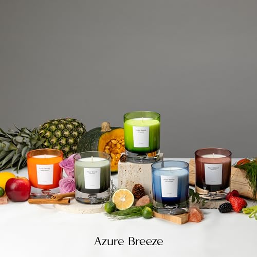 Pumpkin Scented Candles for Home - 12 oz, 70 Hours Burning - Natural Essential Oils & Soy Wax