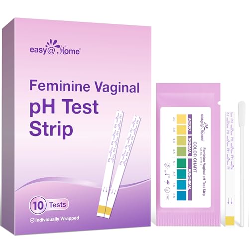 Easy@Home Vaginal pH Test -10 Strips | BV Test Kit at Home for Women | Yeast Infection Test + pH Balance