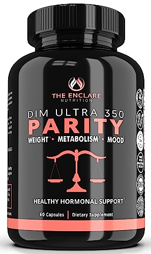 DIM Supplement 350mg. Estrogen Balance for Women & Men, Hormonal Acne Supplements