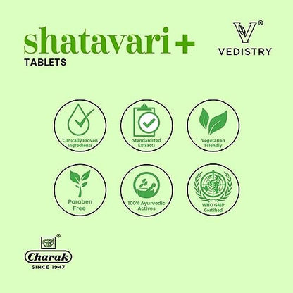 OTAA Vedistry Shatavari + with Piperine for Better Absorption - Balance Female Hormones