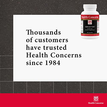 Health Concerns Great Yin - Menopause Relief & Women's Health Supplement - 90 Capsules