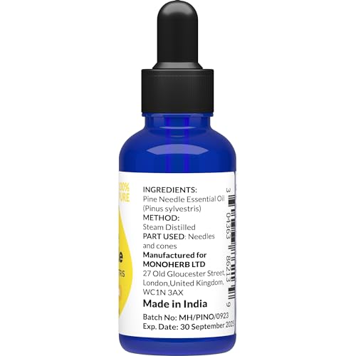 Pine Needle Essential Oil 15 ml - 0.5 oz - Pure & Natural - with Pipette Dropper