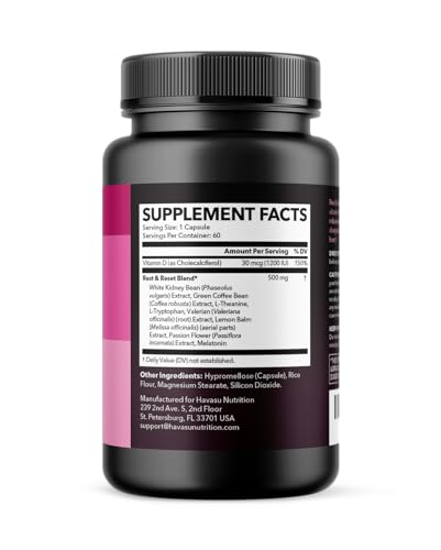 Night Time Fat Burner for Women - Weight Loss and Sleep Support Blend With Vitamin D