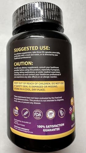 LetaGreen Irish Sea Moss Capsules - 120 Wildcrafted Sea Moss Pills with Black Seed Oil