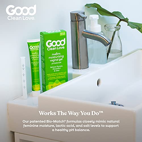 Good Clean Love Restore Moisturizing Vaginal Gel, pH-Balanced, Water-Based with Aloe Vera & Lactic Acid