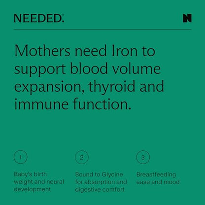 Needed. Iron for Prenatal, Pregnancy, Breastfeeding, Postpartum - Thyroid Function