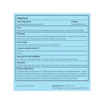 LACTOMEDI Feminine Wipes - Unscented Feminine Wipes - Individually Wrapped - pH-Balanced Feminine