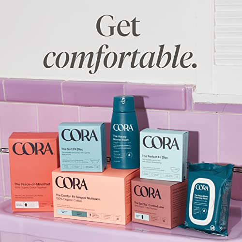 Cora Organic Applicator Tampons - Super Absorbency - 100% Organic Cotton, Unscented