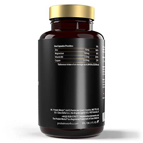 Protein Works - Zinc & Magnesium Supplement Tablets - Added Vitamin B6 - Combats Tiredness & Fatigue