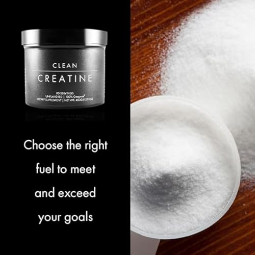 Clean Creatine - 100% Creapure Creatine Monohydrate Powder for Muscle Growth