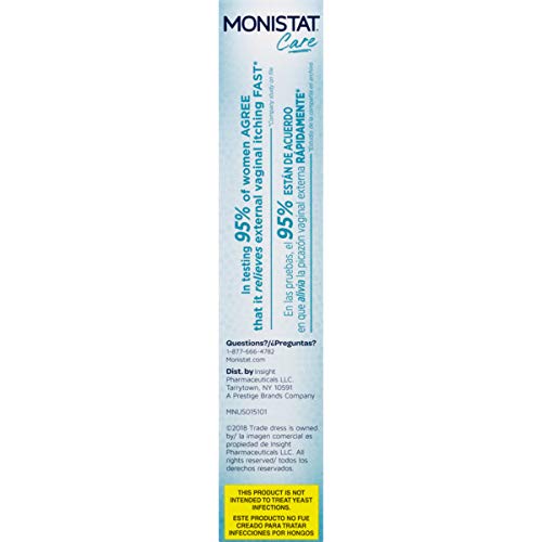 Monistat Care Instant Itch Relief Cream - Max Strength - Cools & Soothes - 1 OZ
