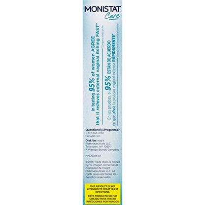 Monistat Care Instant Itch Relief Cream - Max Strength - Cools & Soothes - 1 OZ