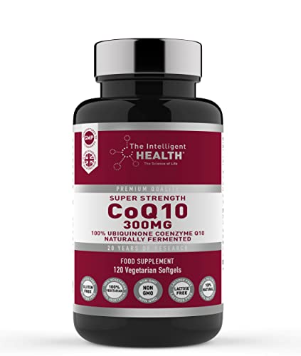 Ubiquinone Coenzyme Q10 300mg Softgel Capsules, 120 Super Strength Vegan Friendly 