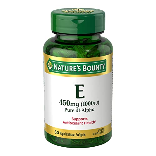 Nature's Bounty Vitamin E 1000 IU Softgels, Supports Antioxidant Health & Immune System