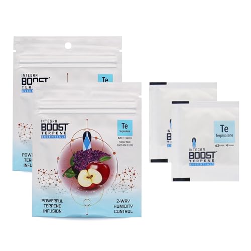 Integra Boost - Terpinolene Infusion - 4 Gram Terpene Essentials Two-Way Humidity Control at 62 Percent RH
