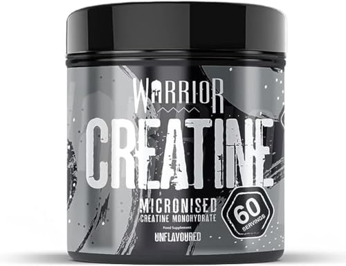 Warrior Creatine Monohydrate Powder – 300g – Micronised for Easy Mixing 