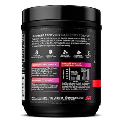 MuscleTech - Platinum 100% EAA+ - Essential Amino Acids - Muscle Strength Builder