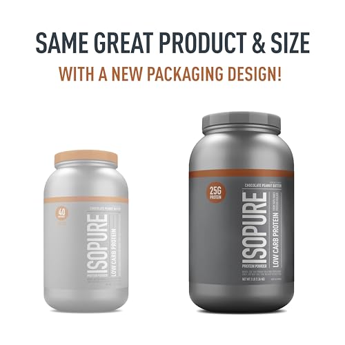 Isopure Protein Powder, Low Carb Whey Isolate with Vitamin C & Zinc for Immune Support